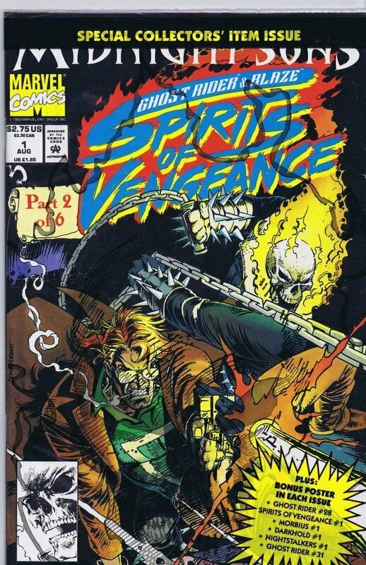 Ghost Rider Blaze Spirits of Vengeance #1 ORIGINAL Vintage 1992 Marvel Comics