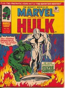 Mighty World of Marvel #140 1975-Jack Kirby-Silver Surfer-Hulk-VF