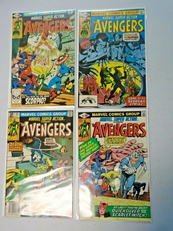 Marvel Super Action Comic Lot From: #1-36 36 Different Average 7.0 (1977-1981)