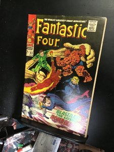 Fantastic Four #63 (1967) Black Sandman cover 1st Blastsar. Mid high grade! FN+