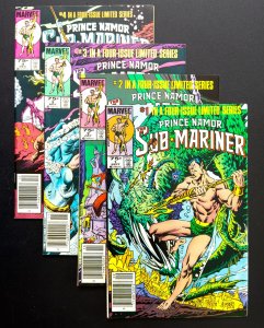 Prince Namor, the Sub-Mariner #1-4 Newsstand (1984) Mini Series [Lot 4 Bks] VF+!