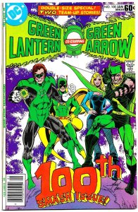 GREEN LANTERN #100 (Jan1978) 8.0 VF Denny O'Neill Mike Grell  Black Canary!