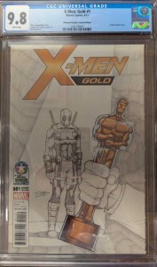 X-Men: Gold #1 Diamond Retailer Summit Exclusive Ron Lim 'Deadpool Party' Ske...