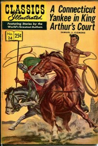 Classics Illustrated #24 1968-Conn. Yankee In King Arthur's Court-HRN 166-VF 