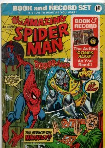 Amazing Spiderman Book and Record VINTAGE 1974 Marvel Comics (Book Only)