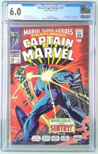 MARVEL SUPER HEROES (1967) #13 CGC 6.0 FIRST APPEARANCE CAROL DANVERS (SLAB 6.0)