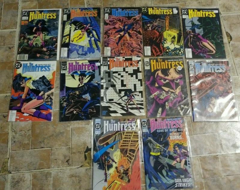 HUNTRESS 1 2 3 4 5 6 7 8 9 15 16 17  1989 DC COMICS BATMAN 1ST KEY APPERANCE