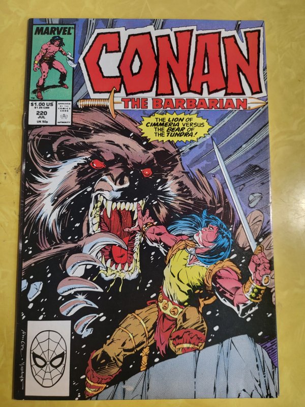 Conan the Barbarian #220 Direct Edition (1989)