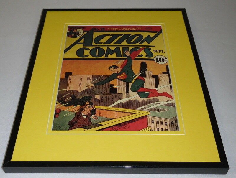 Action Comics #28 DC Framed 11x14 Repro Cover Display Superman  