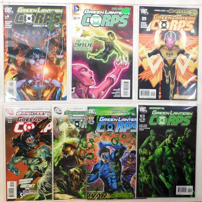 Green Lantern Corps Lot of 7 #23, 35, 52, 55, 60, 63, Recharge 4 2006 DC Comics