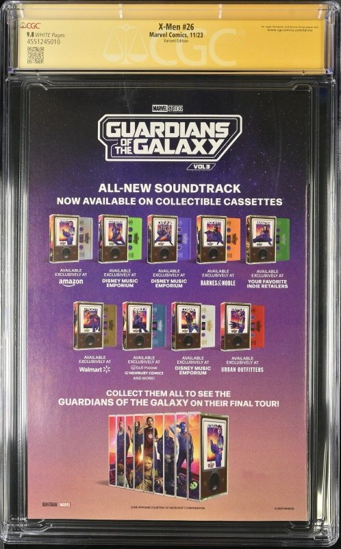 X-men (2023) # 26 (CGC 9.8 SS) Signed Mark Brooks * Variant * Marvel Comics