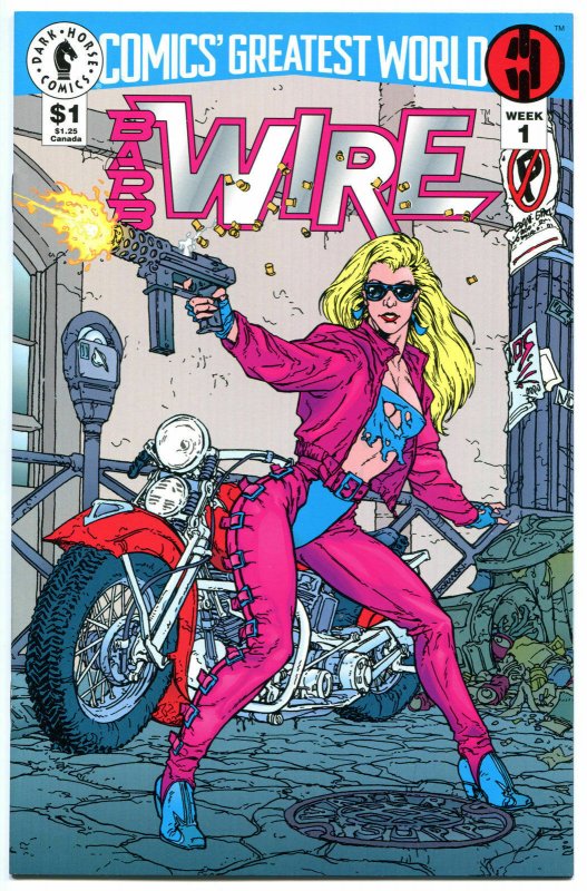 BARB WIRE #1, NM+, Pamela Anderson, Motorcycle,1993, more Dark Horse in store