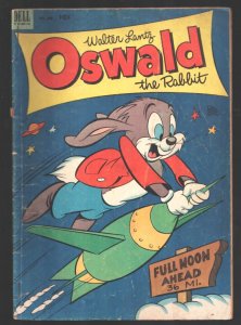 Oswald the Rabbit-Four Color Comics #458 1953-Dell-Moon Travel-Rocket ship