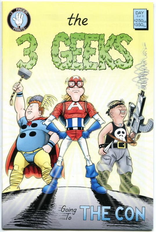 3 GEEKS - GOING TO THE CON #1 2 3, VF/NM, Rich Koslowski, 1-3 set, Convention 