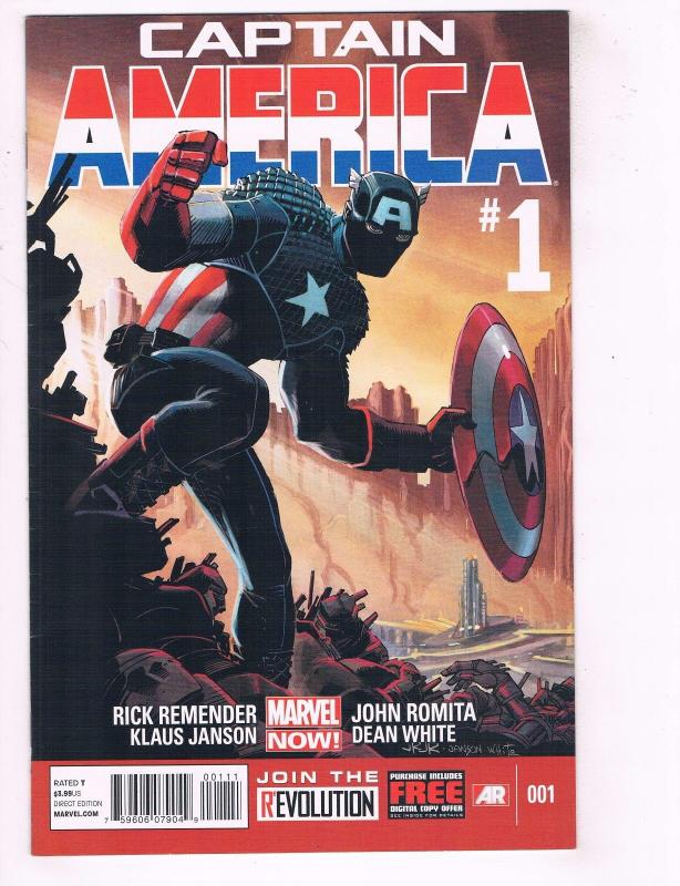 Lot Of 3 Captain America Marvel NOW Comic Books # 1 2 3 Avengers Hulk Thor J72