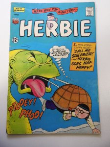 Herbie #15 (1966) VG Condition centerfold detached at one staple