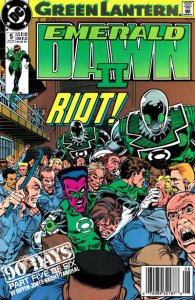 Green Lantern: Emerald Dawn II #5 (Newsstand) FN ; DC | Prison Riot Cover