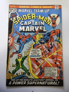Marvel Team-Up #16 (1973) 1st App of Basilisk GD/VG Condition 1 1/2 Spine Split