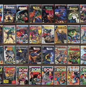 Huge Lot 150+ Comics with Rom, Batman, The Spectacular Spider-Man & More!