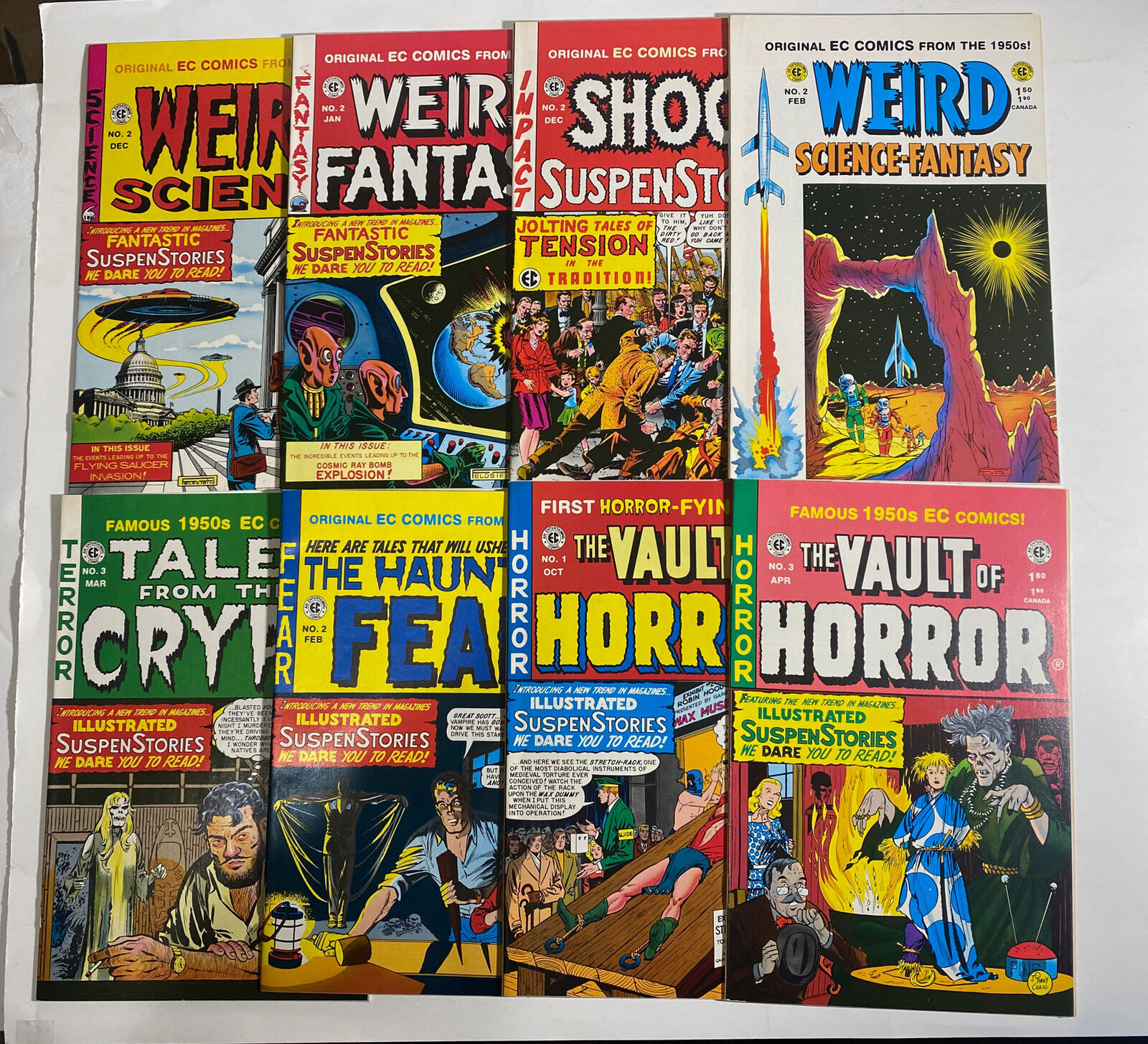 Tales From The Crypt Vault Of Horror Haunt 8 Book Lot Russ Cochran
