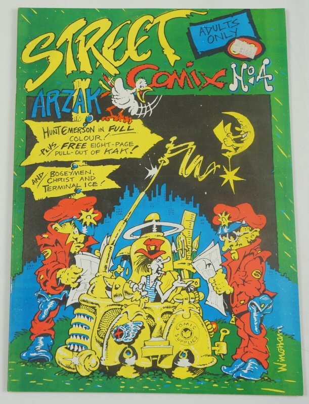 Street Comix #4 VF (1st) hunt emerson - british underground comix 1977 