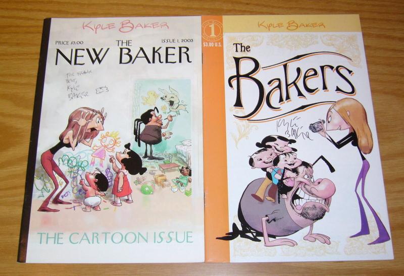 Kyle Baker comics set of (2) VF/NM the bakers - new baker - signed!