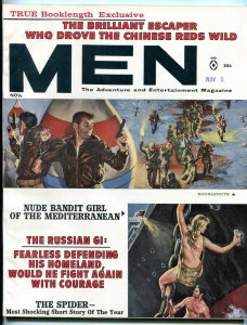 Men Magazine November 1961-A-BOMB/CIVIL WAR PAIN/OFF-BEAT WOMEN FN/VF