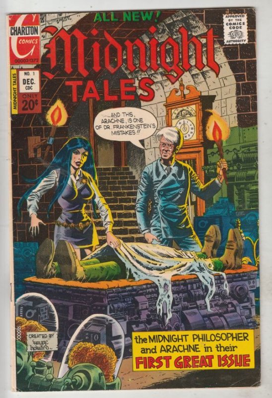 Midnight Tales #1 (Dec-72) VF High-Grade The Midnight Philosopher, Arachne