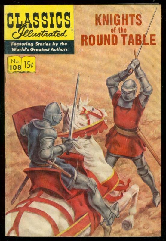 Classics Illustrated #108 HRN 108 1A- Knights of the Round Table FN
