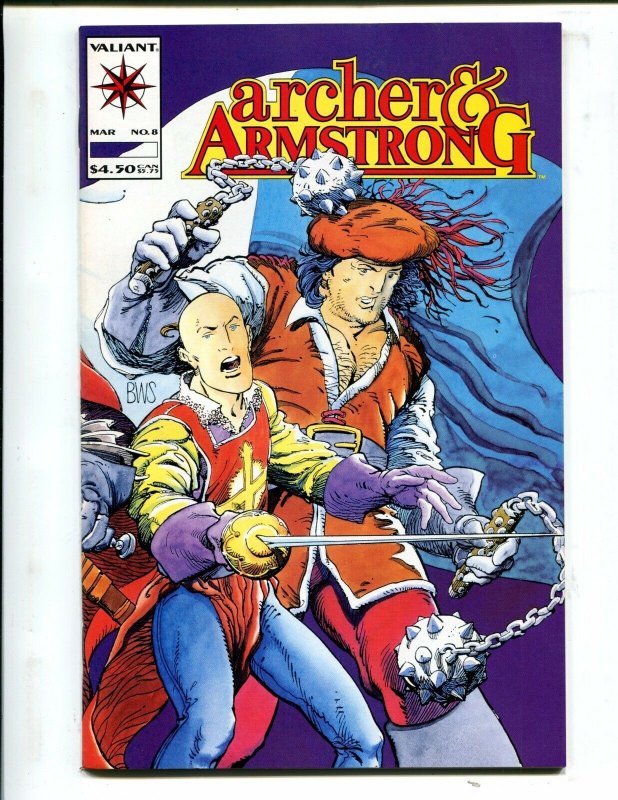 ARCHER & ARMSTRONG #8 THE MUSKETEERS! (9.2) 1993 1st IVAR!