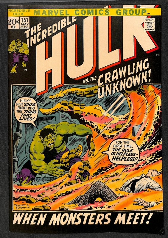 Incredible Hulk (1968) #151 FN- 5.5 Marvel Comics