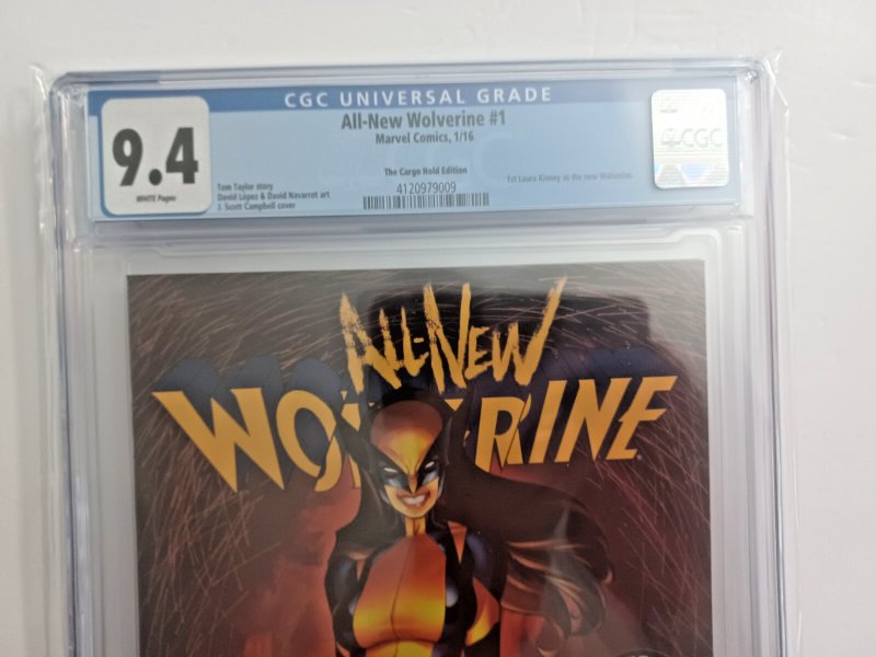 All-New Wolverine #1 Cargo Hold Variant - 2016 - CGC 9.4