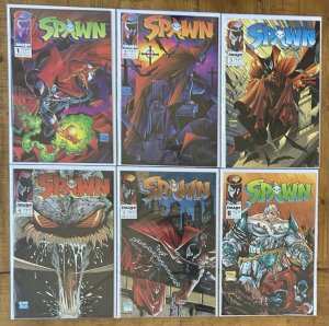 Spawn #1,2,3,4,5,6 Todd McFarlane Image Comics NM Lot