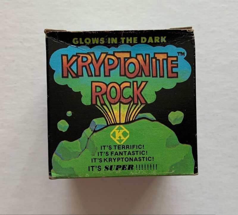 Vintage 1977 SUPERMAN KRYPTONITE Glow in the Dark Rock MIB! Rare Generic Box!