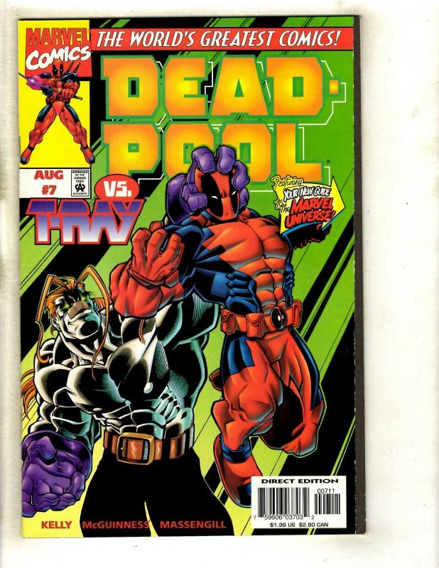 Deadpool # 7 NM- Marvel Comic Book X-Men X-Force Wolverine Cable Domino EK8