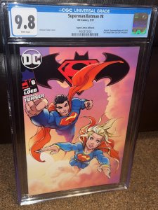 Superman Batman 8, SDCC B 2017 Michael Turner Variant Cover, CGC Graded 9.8