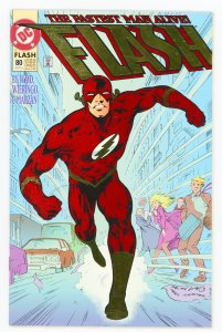 Flash #80 (1987 v2) Mark Waid Alan Davis Foil Cover Pied Piper VF+