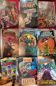 Lot of 9 Comics (See Description) Justice League, Green Arrow, Grendel, Hybri...