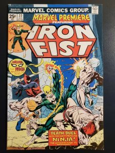 Marvel Premiere #22 (1975) VF (8.0) Iron Fist vs Ninjas! |