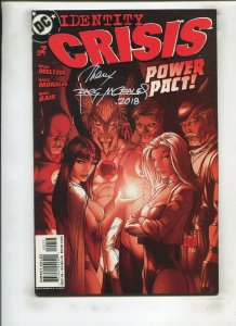 IDENTITY CRISIS #2 (9.2) SIGNED BY RAGS MORALES!! 2004