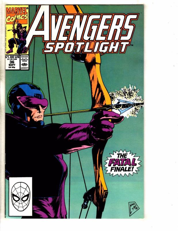 Lot Of 8 Avengers Spotlight Marvel Comic Books # 30 31 32 34 36 37 38 40 RM4