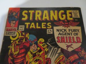 Marvel Strange Tales #142 (1966)Nick Fury Agent SHEILD Comic Book Grade GD 2.0