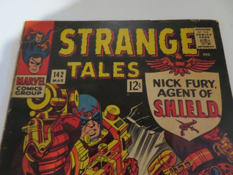 Marvel Strange Tales #142 (1966)Nick Fury Agent SHEILD Comic Book Grade GD 2.0