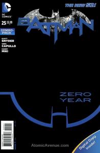 Batman (2nd Series) #25C VF/NM ; DC | New 52 Combo-Pack Embossed Zero Year