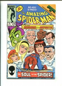 AMAZING SPIDER-MAN #274 - SOUL OF THE SPIDER (9.2) 1986