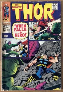 THOR #149 (1968) When Falls a Hero! Origin Of Black Bolt • Jack Kirby