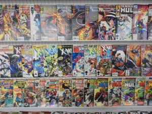 Huge Lot of 160 Comics W/ X-Men, Hulk, Wolverine, Spiderman Avg. FN+ Condition