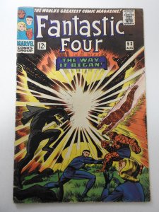 Fantastic Four #53 (1966) PR Condition incomplete see description