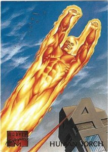 1995 Marvel Masterpieces #43 Human Torch