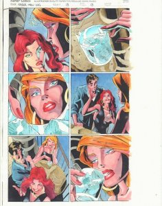Spider-Man Unlimited #19 p.13 Color Guide Art - Peter & MJ 1998 by John Kalisz